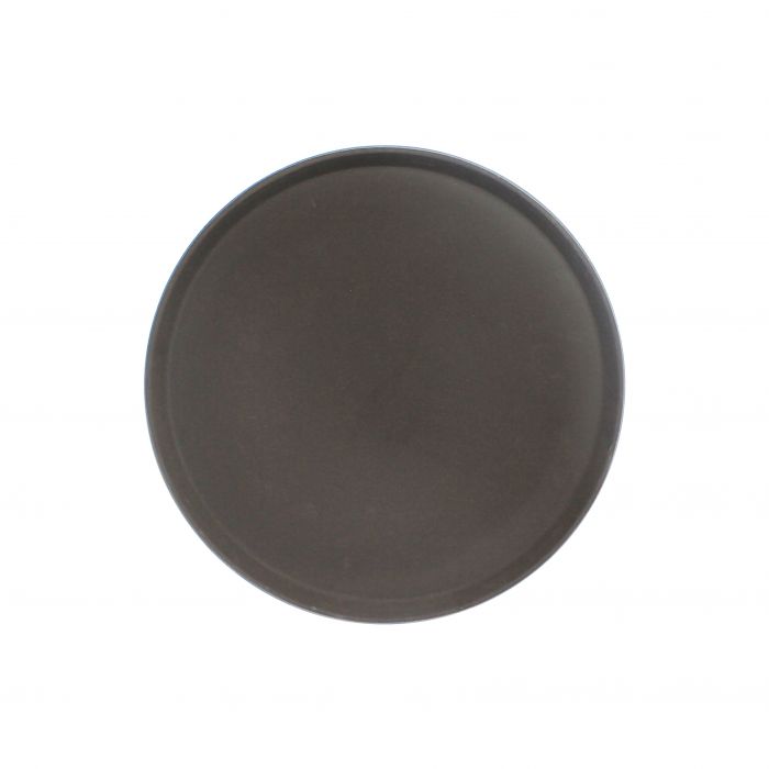 Round Servicing Tray, Fiberglass Brown 14"