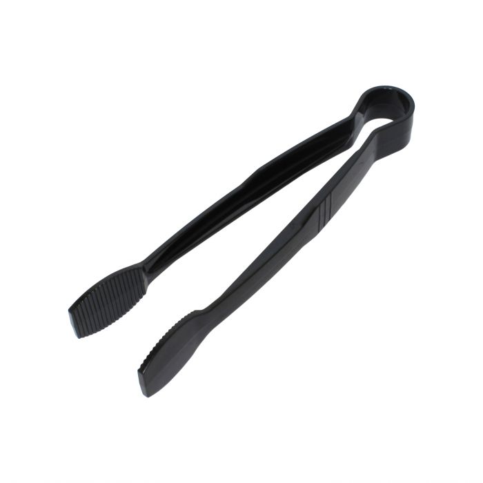 Thunder Group Flat Grip Tong is a versatile and durable tool designed for efficient food service operations. Made from sturdy polycarbonate, these tongs feature a flat grip design for a secure and comfortable hold, ensuring precise food handling in busy kitchens, buffets, and self-service stations. Their 9-inch size is ideal for serving everything from salads to pastries, while the neutral black color offers a clean, professional look for any dining environment.