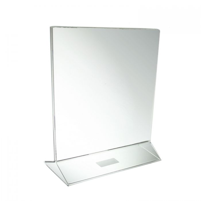 Thunder Group Table Card Holder is a durable and functional solution for displaying signage in a wide range of settings. Crafted from clear acrylic, this standard-style holder features a flat insert panel and flat base, ensuring visibility, stability, and ease of use. Its transparent construction allows for unobstructed viewing, making it perfect for presenting table numbers, name cards, or promotional materials in restaurants, cafes, banquet halls, or conference settings.