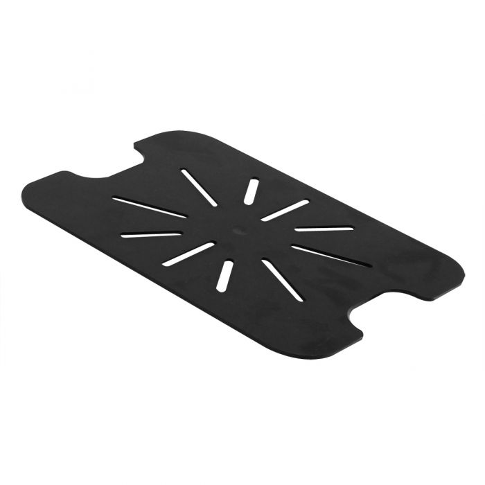 Thunder Group Drain Shelf for Half Size Pan is an essential accessory for enhancing kitchen efficiency and food safety. Designed to fit seamlessly into half-size food pans, this drain shelf helps keep contents elevated and out of liquid, preserving food quality. Made from clear, shatter-resistant polycarbonate, it withstands the demands of commercial use while allowing easy visibility of stored contents.