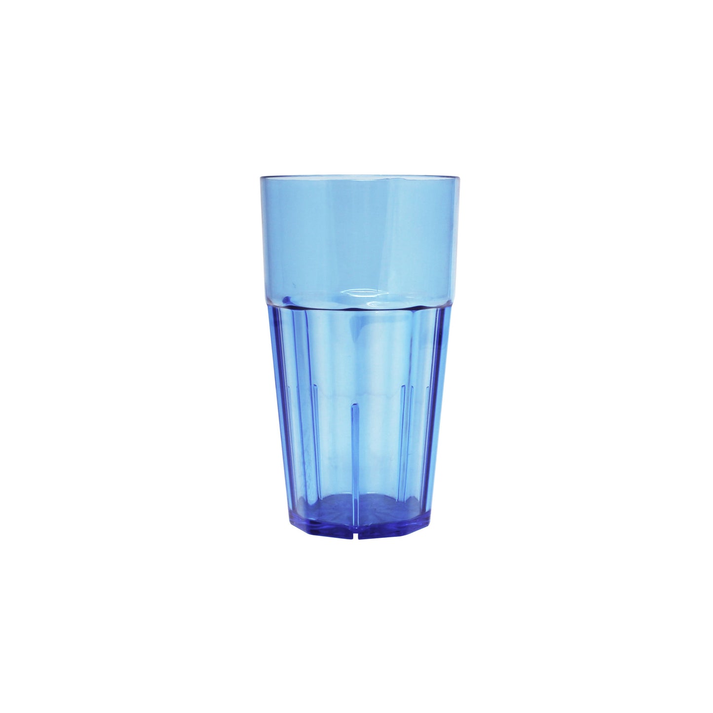Thunder Group Diamond Rock 12/Pcs adds a vibrant style and unbeatable durability to any setting with this blue diamond tumbler made from premium polycarbonate. Holding 16 oz, it measures 3.33 inches in diameter and 5.875 inches in height, offering a sleek vertical profile with a beautiful diamond texture.