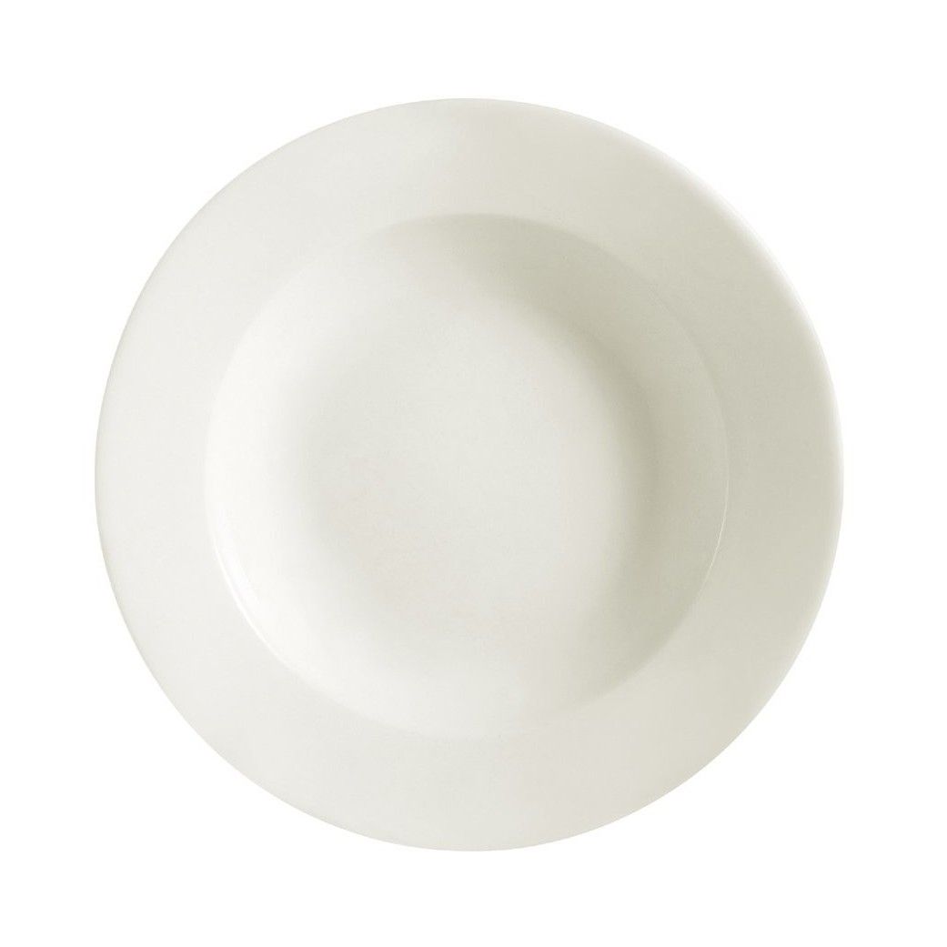 Yanco Pasta Bowl RE-105 is a versatile and elegant addition to your dinnerware collection. With a 16-ounce capacity and a wide rim, it is perfect for serving pasta, salads, and soups. Crafted from durable porcelain, this bowl is resistant to scratches and chips, ensuring long-lasting use in busy restaurants and catering services. Its classic white finish enhances the presentation of any dish while seamlessly fitting into various table settings.