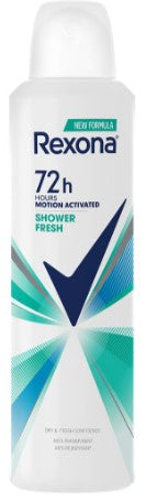 Rexona Antiperspirant Deodorant Spray – Shower Fresh, 200 mL for all-day sweat and odor protection with a crisp, refreshing scent