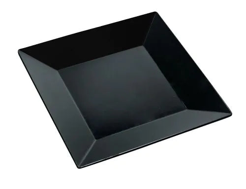 Yanco Square Plate RM-110BK offers a sophisticated and durable serving solution for professional dining establishments. Measuring 10 inches, this melamine plate mimics the look of ceramic while being resistant to chipping and breakage, making it ideal for high-traffic food service environments. Its sleek black finish enhances the presentation of a variety of dishes, from salads and side dishes to entrées and appetizers.