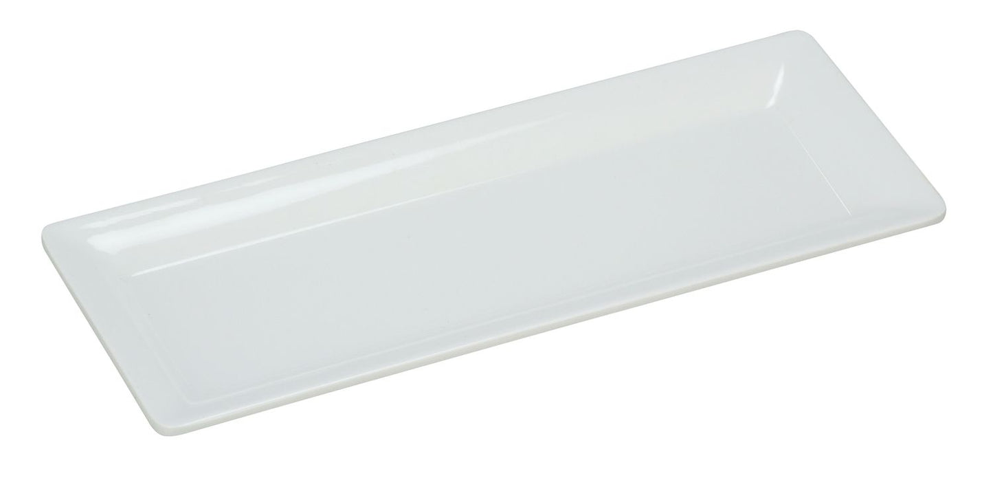 Yanco Rectangular Plate RM-4308 is a stylish and durable serving option, ideal for restaurants, catering services, and hospitality venues. Measuring 9.25" x 3.5", this plate is perfect for serving salads, side dishes, appetizers, and hot meals. Crafted from high-quality melamine, it mimics the look of ceramic while offering superior durability, making it resistant to chips, stains, and breakage.