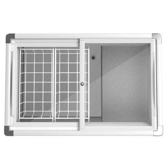 A Coldline SD34 34" Glass Top Ice Cream Freezer, 7 cu. ft., ideal for displaying and storing frozen desserts. Features a sleek glass top for easy viewing and access to ice cream and frozen treats.