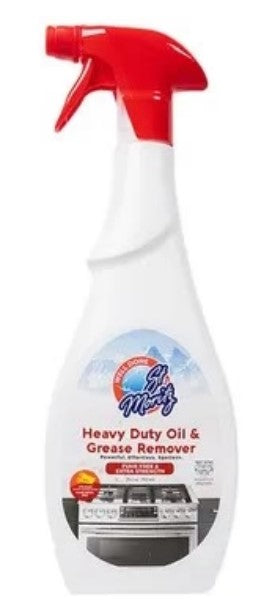 Well Done Oil & Grease Remover Fume-Free, 25.4 oz (750 mL) spray bottle for safe, everyday kitchen and surface cleaning
