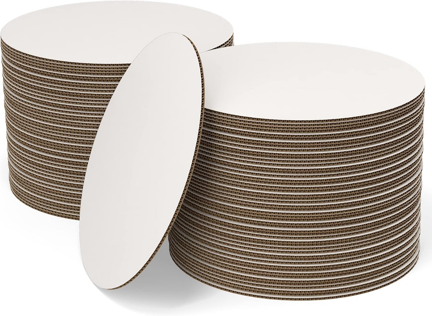 Round White Cake Board Sheets For Pastries, Desserts, 10" or 12" Size