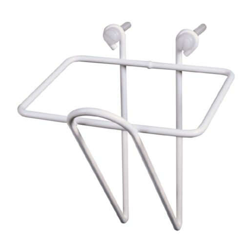 Bar Maid Scoop Holder (Medium) 12/Pack provides convenience and organization in your kitchen. The white epoxy coated finish adds a touch of elegance while ensuring durability and easy cleaning. With its sleek design, this scoop holder seamlessly blends into any restaurant decor. Keep your scoops within reach and prevent cross-contamination with this practical and hygienic solution.