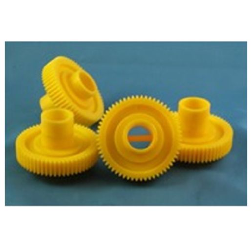 Bar Maid Brush Drive Gear Set 1/Pack a replacement gear for the Bar Maid glass washer. This durable gear is specifically designed to fit the GP-11 model and plays a crucial role in the operation of the glass washer by driving the brushes that clean the glasses. The yellow color makes it easily identifiable among other components.
