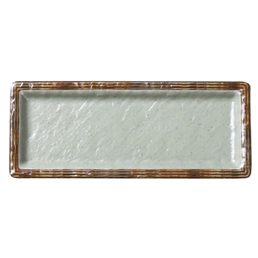 Yanco Deep Rectangular Sushi Plate YO-3010 is the perfect choice for serving sushi with elegance and style. Crafted from high-quality melamine, this rectangular plate features a sleek matte green finish that enhances any sushi presentation. Its deep design helps keep sushi rolls in place, making it ideal for serving everything from classic California rolls to specialty creations. Built for durability and everyday use, this plate is also dishwasher safe, ensuring effortless cleanup.