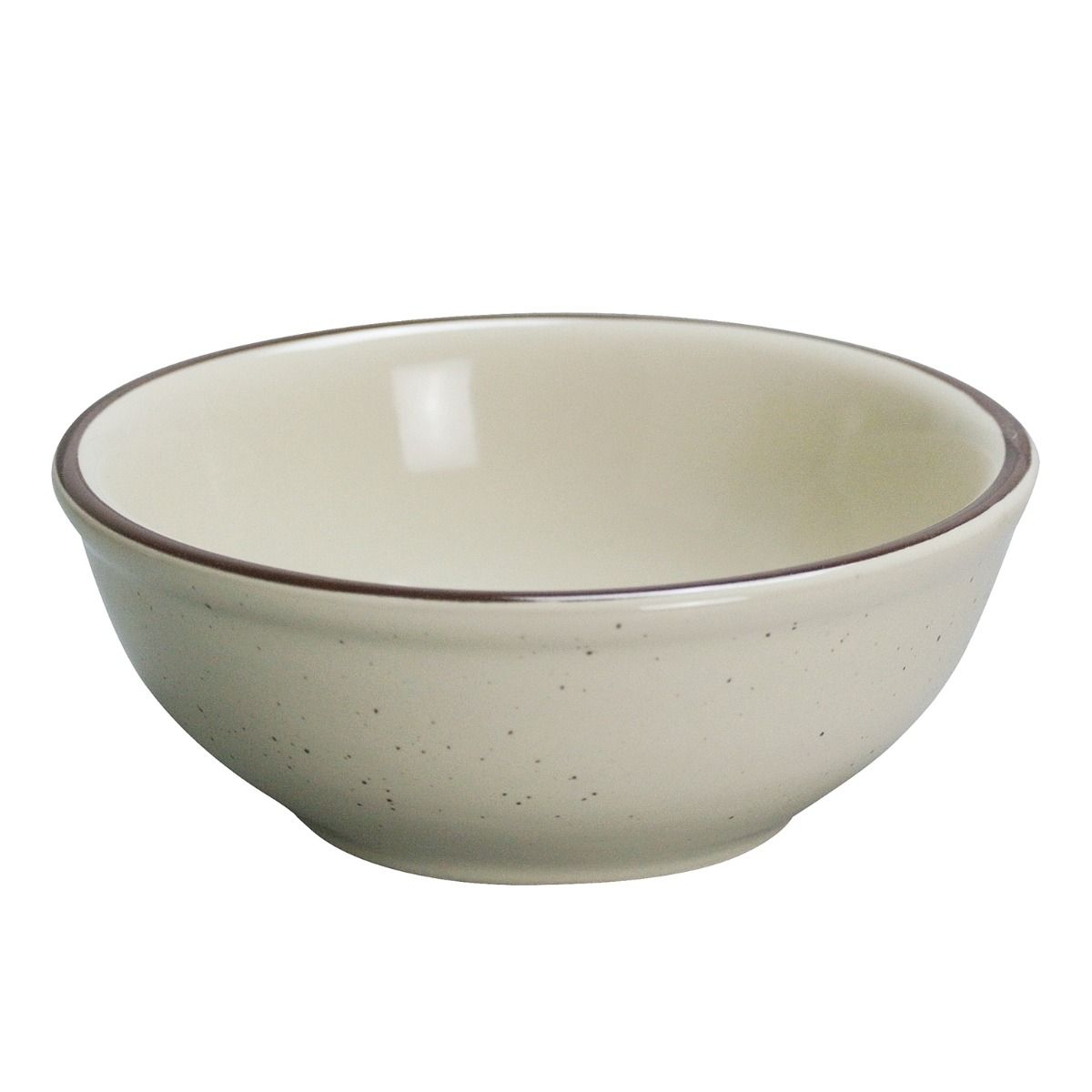 Yanco Nappie Bowl BR-24 is a versatile and durable choice for any dining setting. Crafted from high-quality porcelain with a speckled glaze finish, this 10 oz bowl is designed to withstand daily use while maintaining its elegant appeal. Measuring 5 1/4" in diameter, it provides the perfect size for serving salads, pasta, soups, and other hot or cold dishes. Its rustic speckled design adds warmth and character, making it an excellent choice for restaurants, catered events, and casual dining.