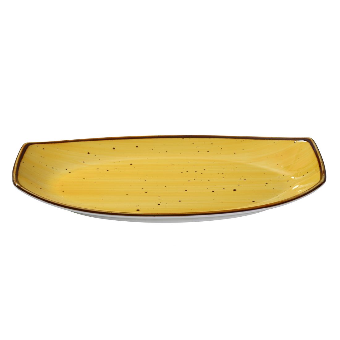 Yanco Rectangular Plate LY-213YL is a stylish and durable addition to any tableware collection. Crafted from high-quality porcelain with a sleek glaze finish, this plate offers excellent resistance to mechanical damage and temperature changes. Its versatile rectangular design makes it ideal for serving soups, salads, pasta, and hot meals.