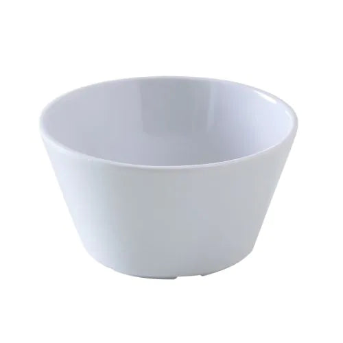 Yanco Bouillon Cup NS-302W You can serve creamy soup, portions of salad, side dishes and more in these white cups. The cup is made from long-lasting, high-quality and reliable melamine material, that makes cups look like they are ceramics. These 8 Oz bouillon cups will perfectly fit any establishment. Cups have a smooth surface and a wide rim that subtly emphasize their design. They are heavy-weight, NSF-approved, break-resistant, BPA free, and dishwasher safe.