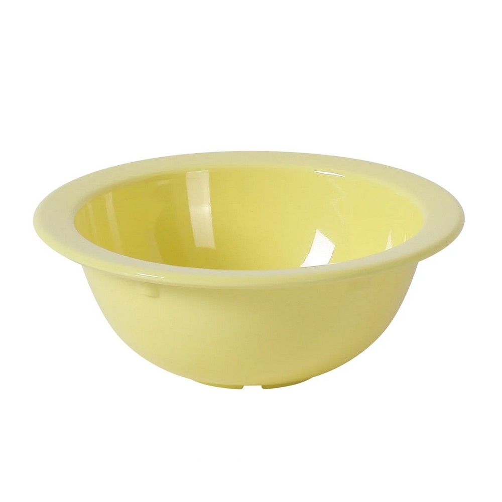 Yanco Grapefruit Bowl NS-306Y It is made from durable and reliable melamine material, which makes the bowl look like ceramics. You can use these unique heavy-weight round bowls to serve such dishes like fruits, ice cream or other desserts. Thanks to the elegant Nessico collection style, the bowl will perfectly fit any food-serving establishment design.
