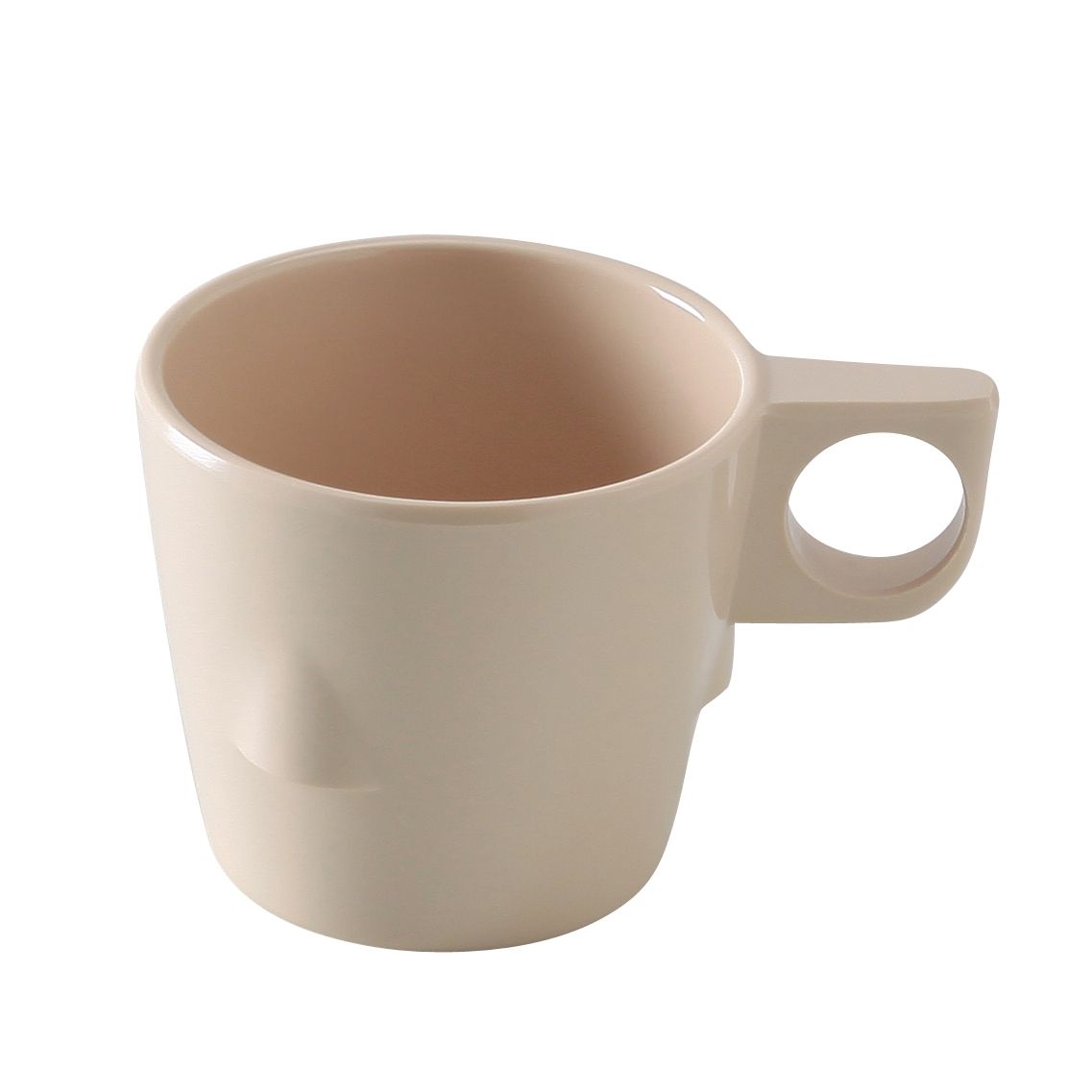 Yanco Stackable Bulbous Cup NS-9011T Made from the long-lasting and qualitative melamine these cups look like ceramics. The material is BPA free, so it doesn't contain any harmful substances. You can serve any cold or hot drinks in these cups - coffee, tea, cocoa, etc. These cups will perfectly fit any establishment design. Thanks to the elegant coupe shape, they will always look stylish in your cafeteria, restaurant or catering events.