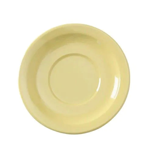 Yanco Saucer NS-9012Y Nessico Melamine Yellow is a perfect match to Nessico melamine cups that will make your table setting complete and more sophisticated. Thanks to the durable melamine material that has an unbreakable structure, this saucer is a reliable option for your food-serving establishment. It can be used in restaurants and catered events, outdoor dining areas, diners and cafes, and even hotels and poolside parties. Each saucer can be easily cleaned in a washing machine.