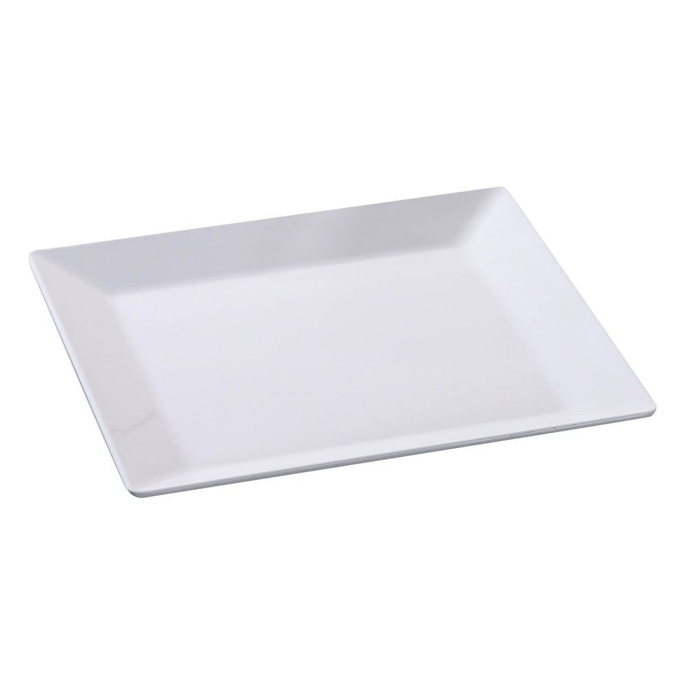Yanco Square Plate OK-114 6/Pcs It is made from durable and reliable melamine material, which makes the plate look like ceramics. You can use this stylish plate to serve any dish you want. For example, you can use it for serving sushi, salads, side dishes, or other Asian cuisine appetizers. The Osaka collection has an elegant and stylish design. Performed in white color, it will perfectly fit any restaurant environment.