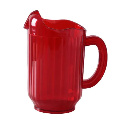 Yanco 3 Spout Pitcher PC-060R 12/Pcs is a durable and efficient choice for high-volume beverage service. Made from high-quality plastic, this 60 oz pitcher is built for long-lasting use while remaining lightweight and easy to handle. Its bold red color ensures high visibility, making it a standout piece in any setting.