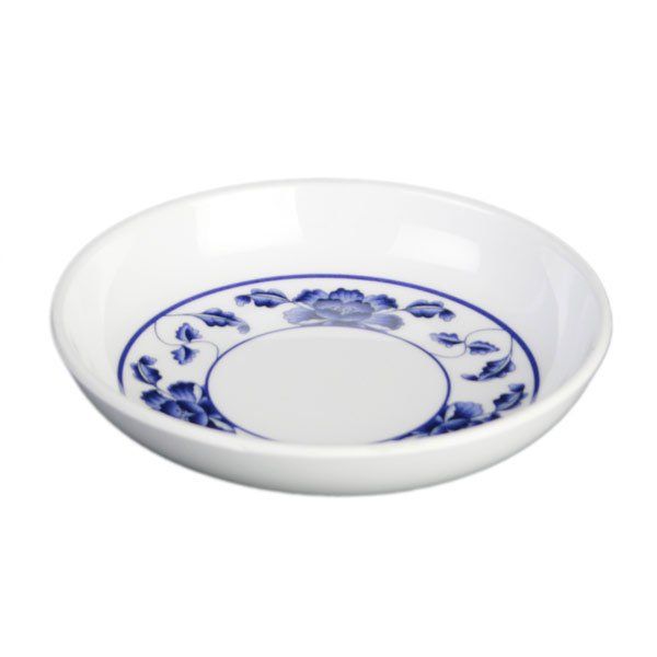 Yanco Sauce Dish PO-1028 is a perfect solution to serve sauces, dips, spices, and herbs that accompany the oriental dishes in your food-serving establishment. Thanks to the high-quality, reliable and affordable melamine material, these sauce dishes can With stand the heavy commercial use. While looking like they are handmade ceramics such dishes won't chip, break, or stain. The Peony collection is performed in Chinese style, that will perfectly fit most of the establishments' designs.