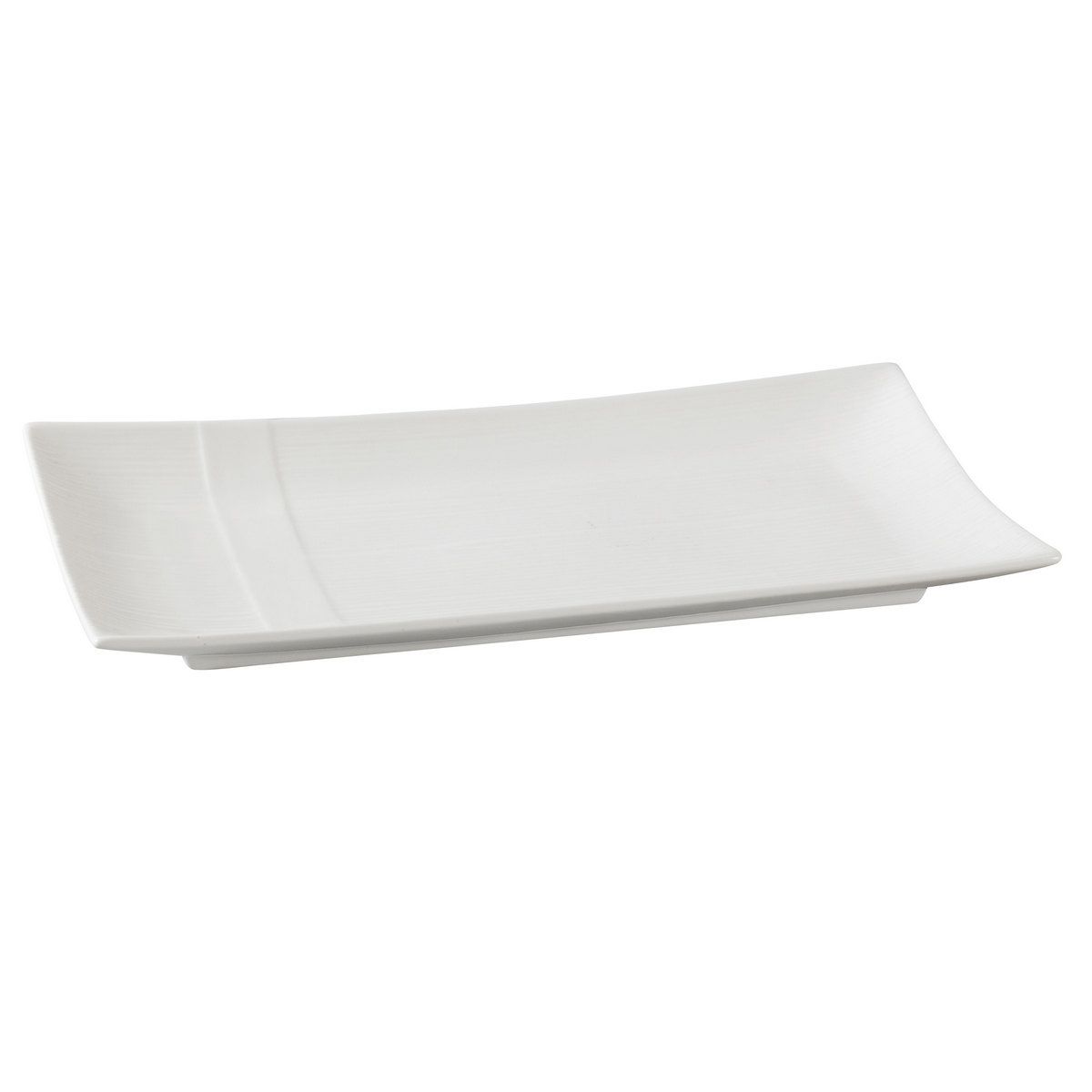 Yanco Rectangular Plate SH-215 is a sophisticated and durable addition to any tableware collection. Crafted from high-quality porcelain, it features a smooth white glaze that enhances its refined appearance while ensuring long-lasting performance. With its 15.5 x 7.5-inch rectangular design, this plate is ideal for serving salads, pasta, appetizers, and hot meals. Perfect for fine dining restaurants, catered events, and hotels, it combines elegance with practicality.