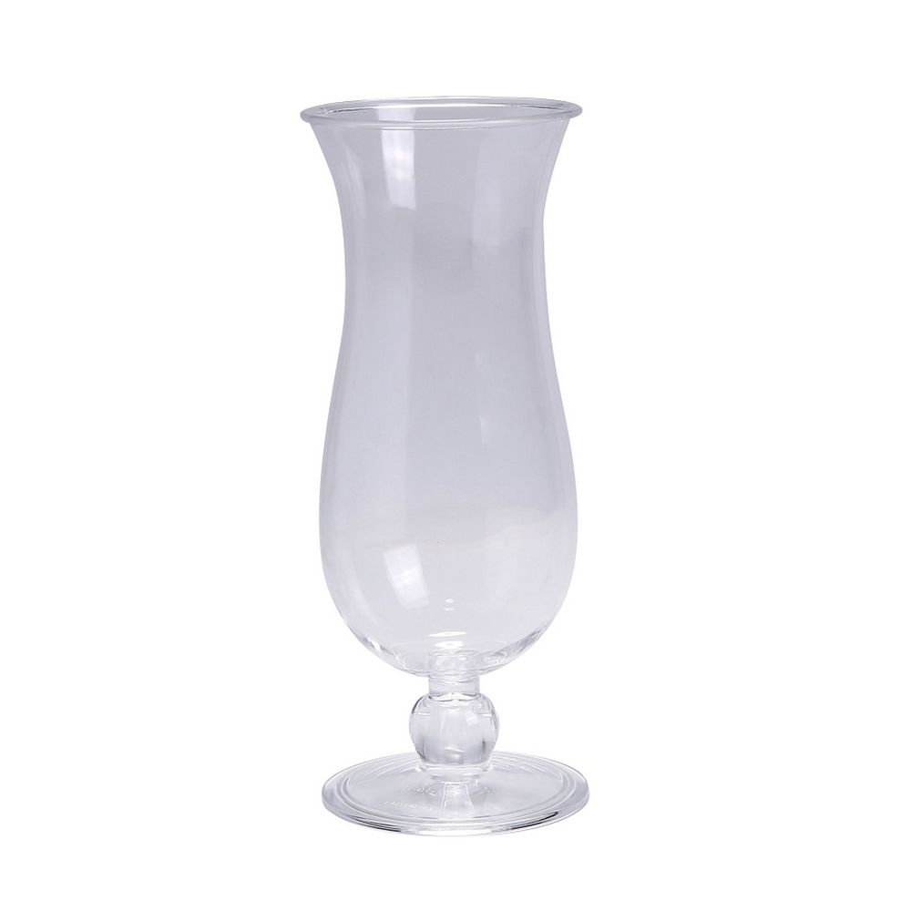 Yanco Hurricane Glass SM-16-R is a stylish and durable choice for serving tropical cocktails, iced teas, and other refreshing beverages. Made from high-quality SAN plastic, this 16 oz glass offers the clarity of traditional glassware while being impact-resistant, making it perfect for high-traffic environments such as bars, restaurants, and outdoor events. With a sleek 3.33-inch diameter and an 8-inch height, it provides an elegant presentation while ensuring long-lasting durability.