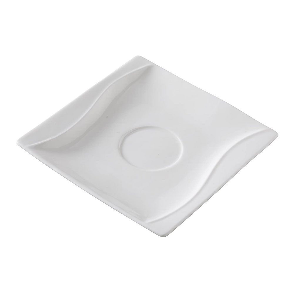 Yanco Saucer SW-002 is a refined and practical addition to any tableware collection. Crafted from high-quality porcelain, it features a smooth white glaze and distinctive sea wave-shaped sides for a touch of elegance. With a 5.5-inch diameter, this saucer is designed to complement the Yanco Cup SW-001, making it perfect for tea and coffee service.