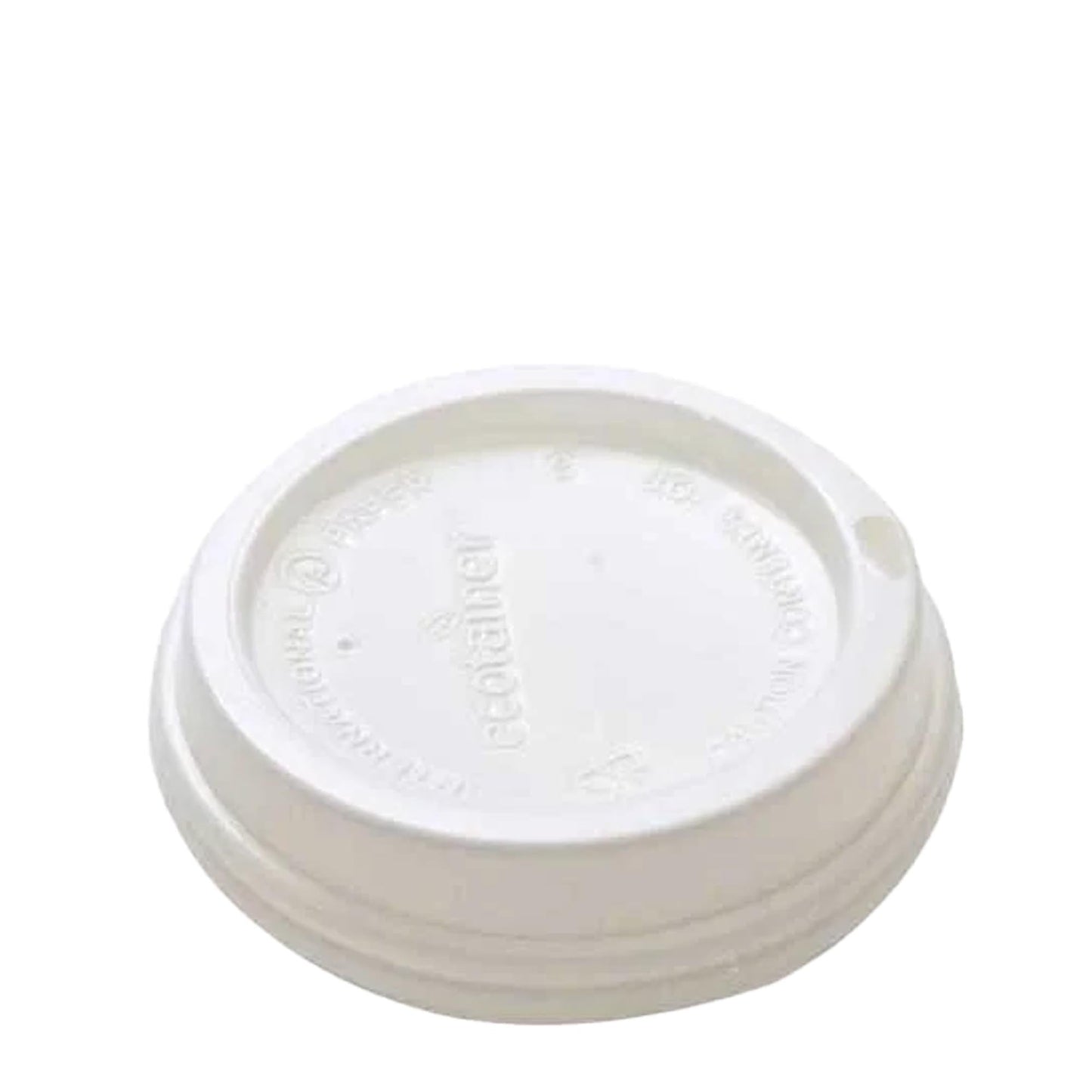 Graphic Packaging LHRDE-16 Ecotainer® Sip Through Compostable Dome Lid