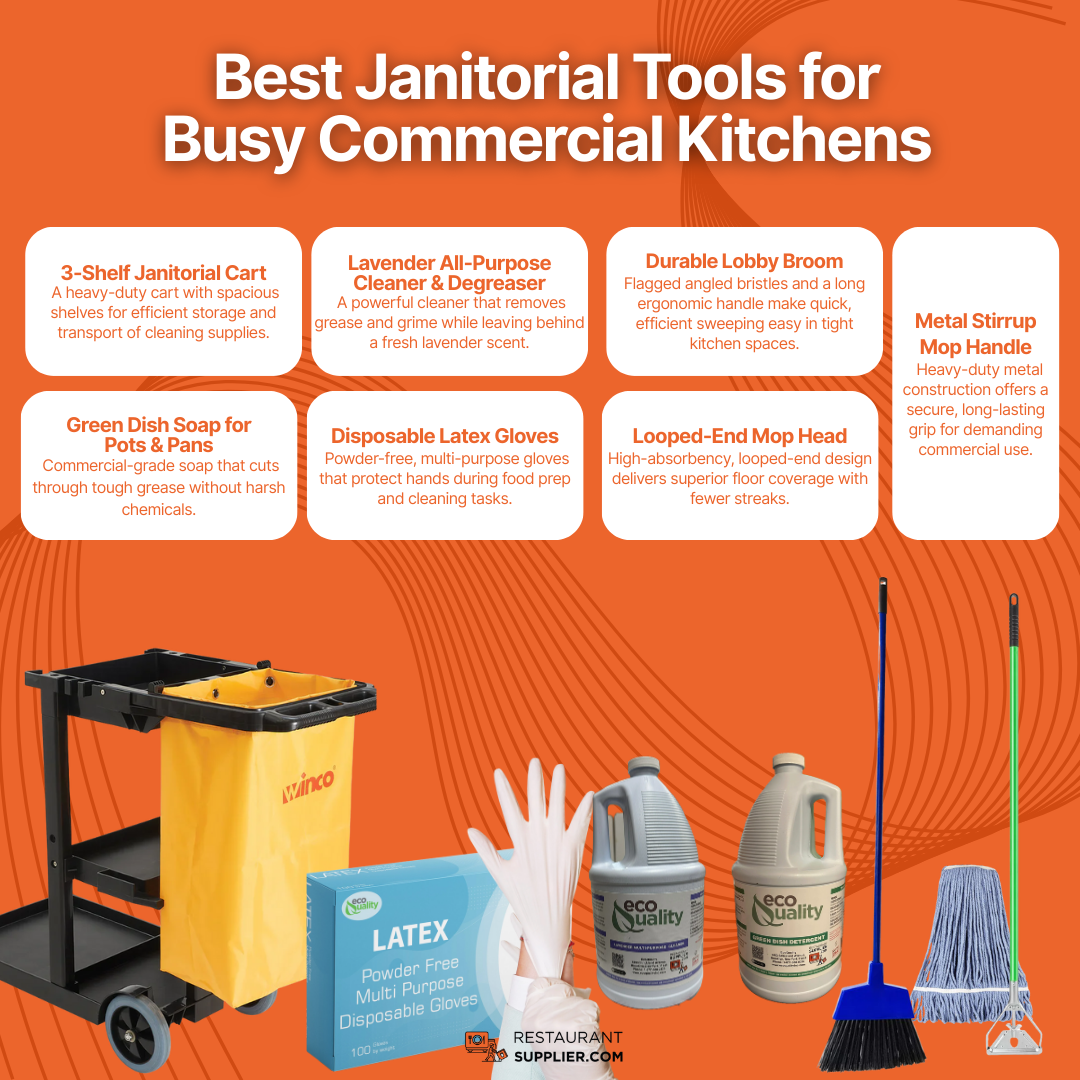 Best Janitorial Tools for Busy Commercial Kitchens