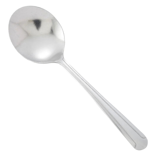 Winco 0001-04, 18/0 Medium Weight Dominion Bouillon Spoon