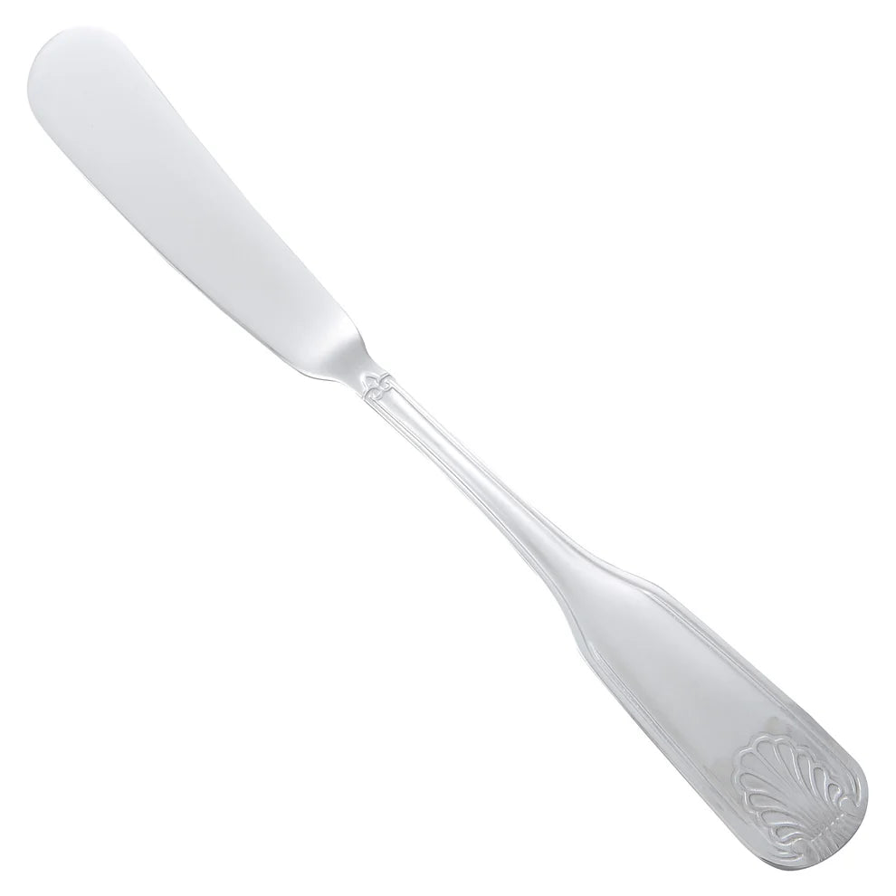 Winco 0006-12, 18/0 Extra Heavyweight Toulouse Butter Spreader