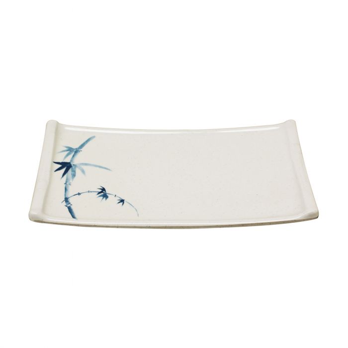 Blue Bamboo melamine sashimi platter BPA free dishwasher safe commercial dinnerware
