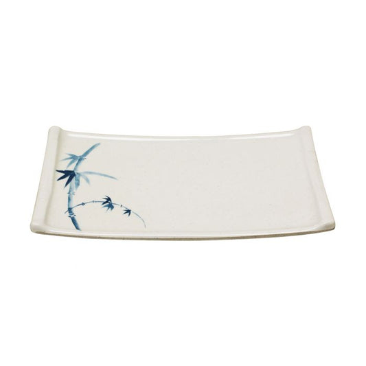 Blue Bamboo melamine sashimi platter BPA free dishwasher safe commercial dinnerware