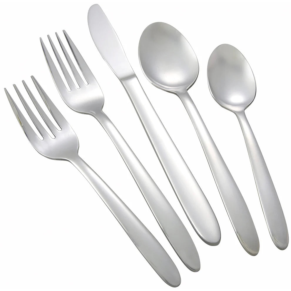 Winco 0019-01, 18/0 Heavyweight Flute Teaspoon