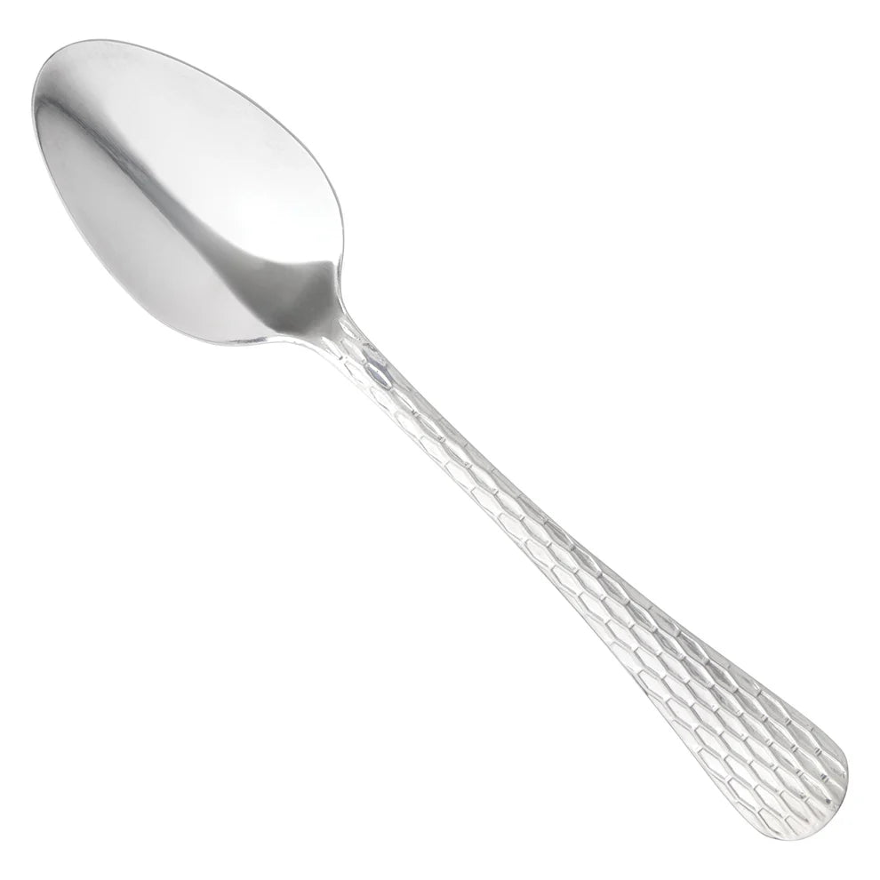 Winco 0023-01, 18/0, Hammered Finish, Medium Weight Caspian Teaspoon