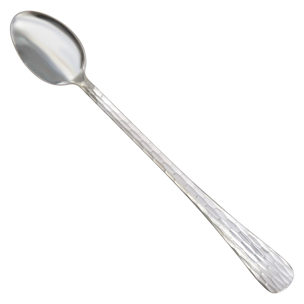 Winco 0023-02, 18/0, Hammered Finish, Medium Weight Caspian Iced Tea Spoon