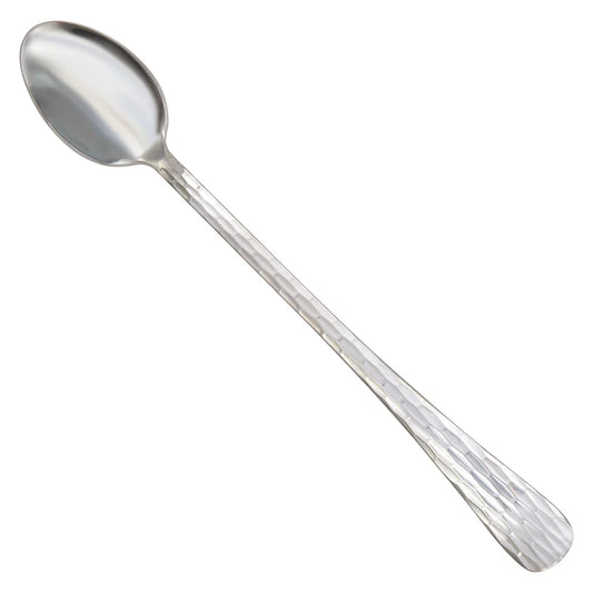 Winco 0023-02, 18/0, Hammered Finish, Medium Weight Caspian Iced Tea Spoon