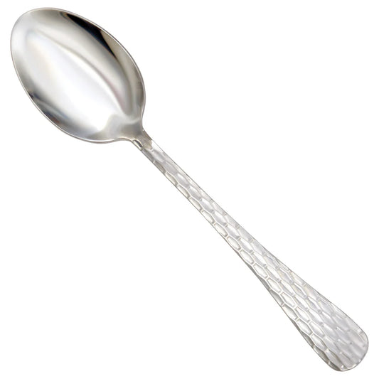 Winco 0023-03, 18/0, Hammered Finish, Med Weight Caspian Dinner Spoon