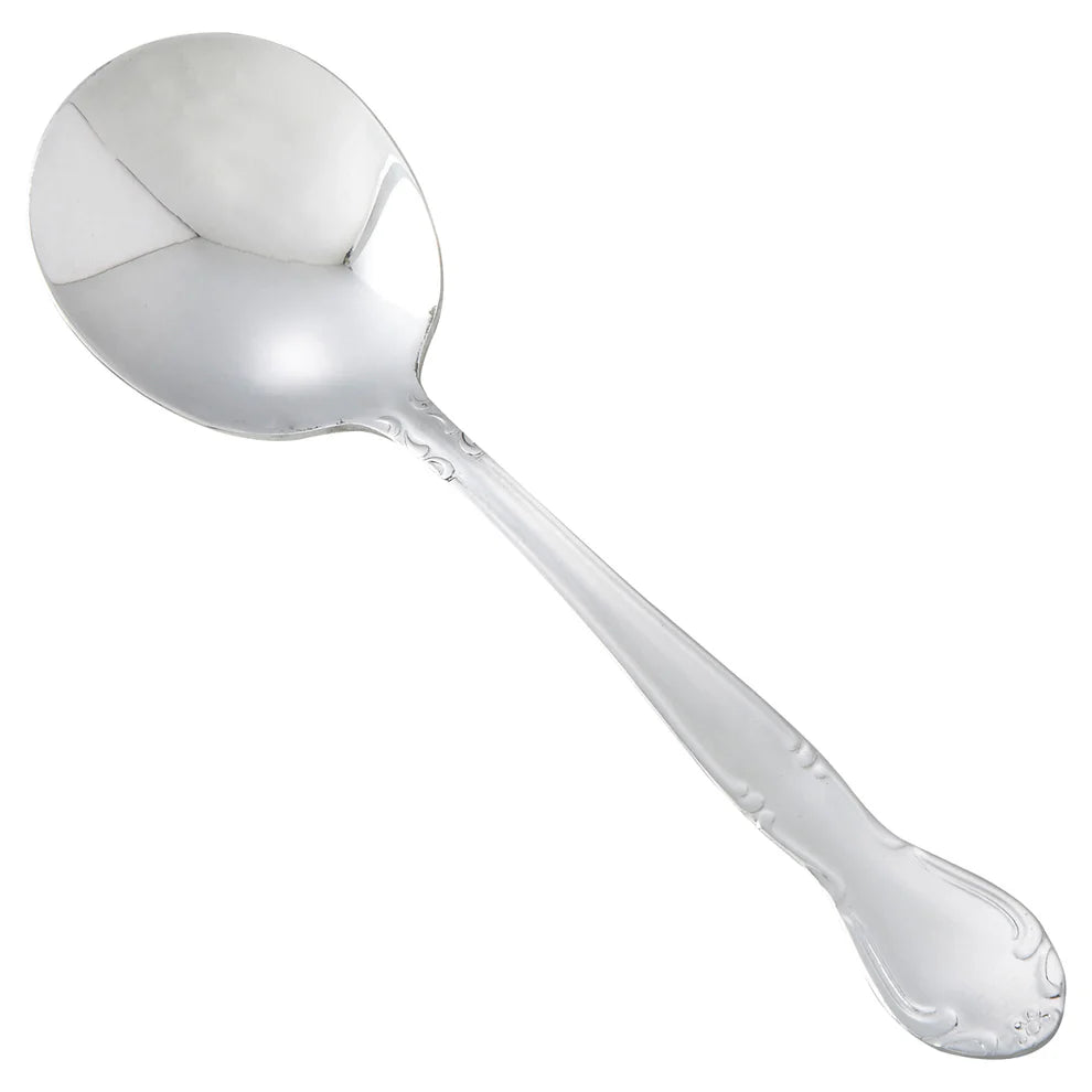Winco 0024-04, 18/0 Heavyweight Elegance Mirror Bouillon Spoon