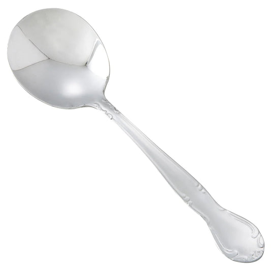 Winco 0024-04, 18/0 Heavyweight Elegance Mirror Bouillon Spoon