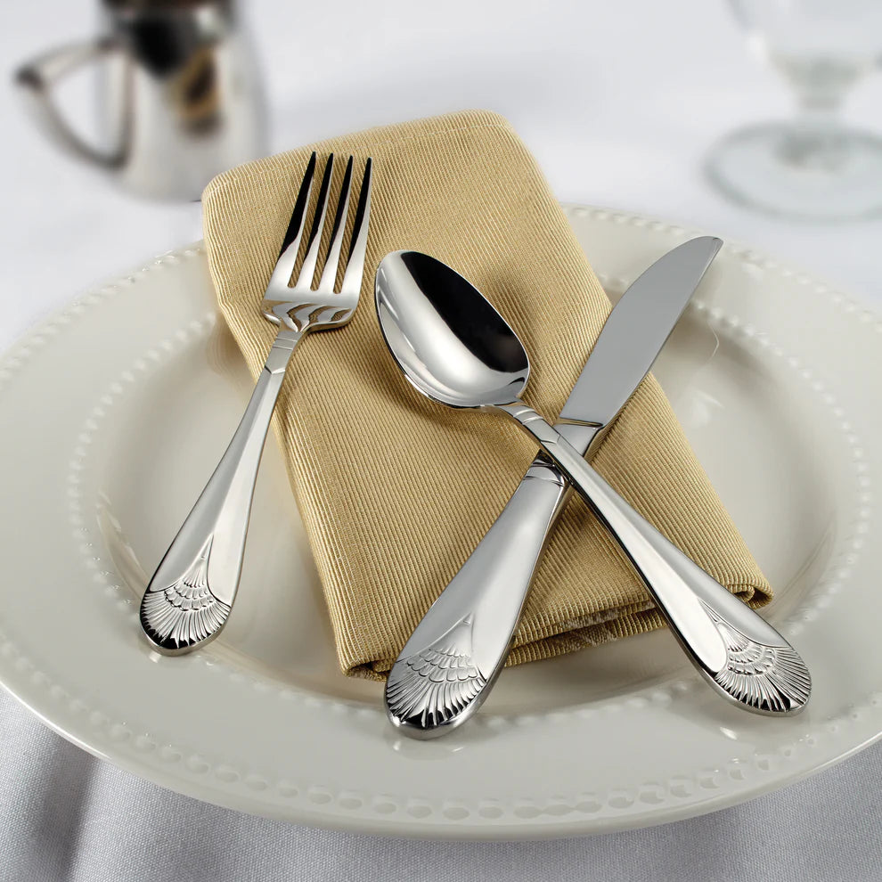 Winco 0031-03, 18/8 Extra Heavyweight Peacock Dinner Spoon