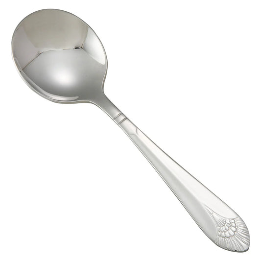 Winco 0031-04, 18/8 Extra Heavyweight Peacock Bouillon Spoon