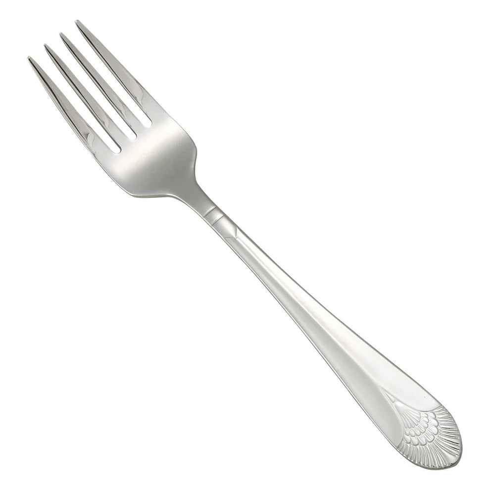 Winco 0031-06, 18/8 Extra Heavyweight Peacock Salad Fork