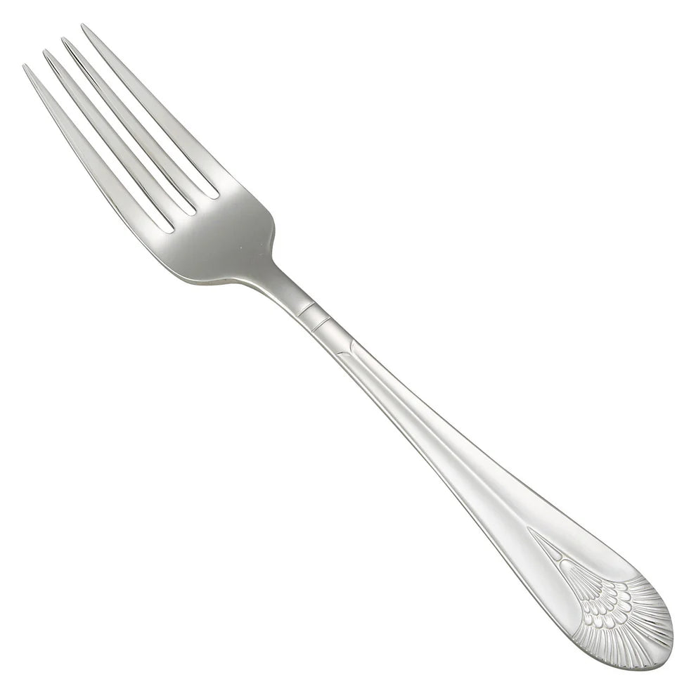 Winco 0031-11, 18/8 Extra Heavyweight Peacock Table Fork