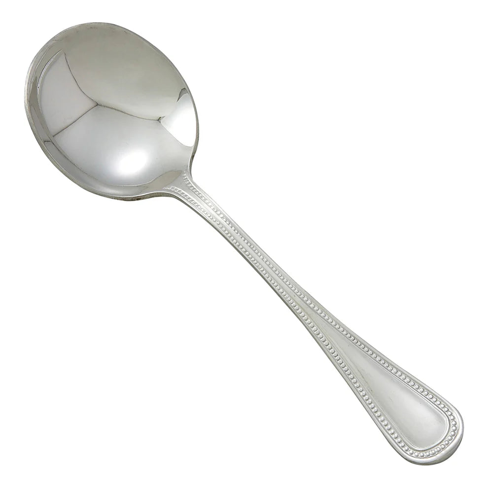 Winco 0036-04, 18/8 Extra Heavyweight Deluxe Pearl Bouillon Spoon
