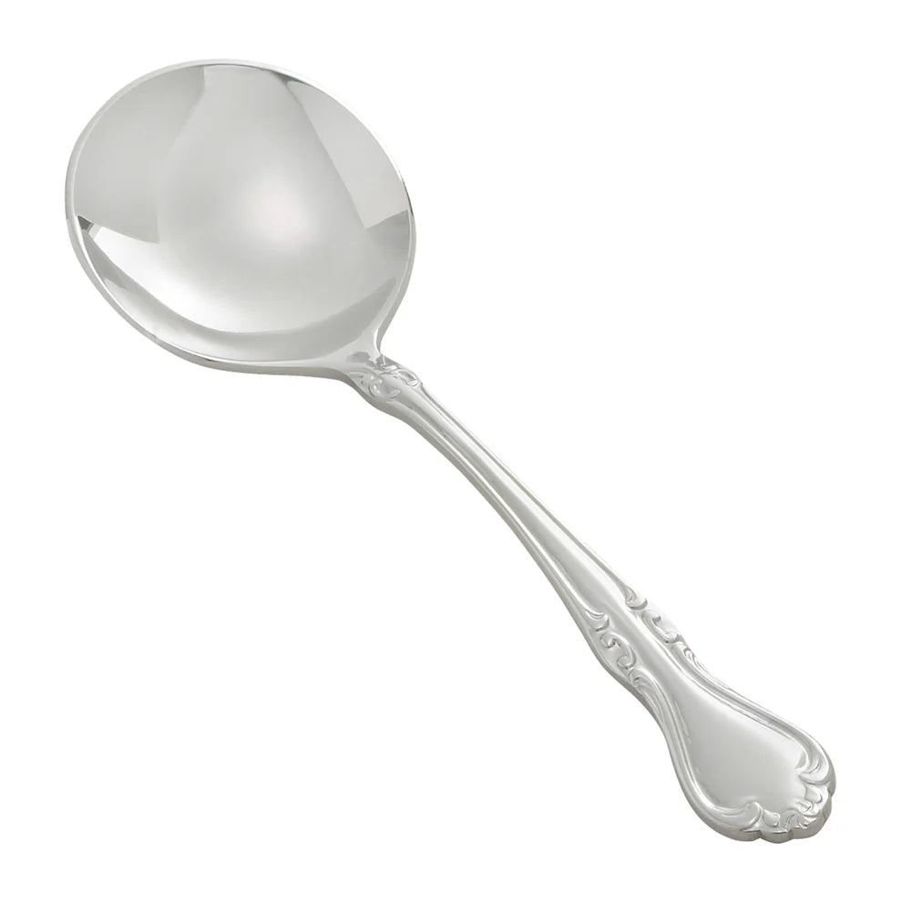 Winco 0039-04, 18/8 Extra Heavyweight Chantelle Bouillon Spoon