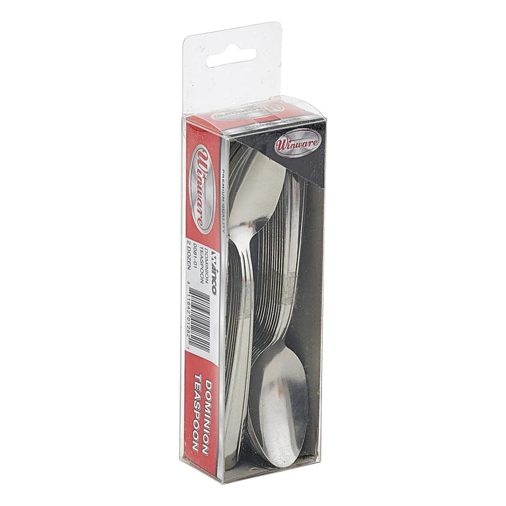 Winco 0081-01, 2doz/pk, 18/0 Medium Weight Dominion Teaspoon
