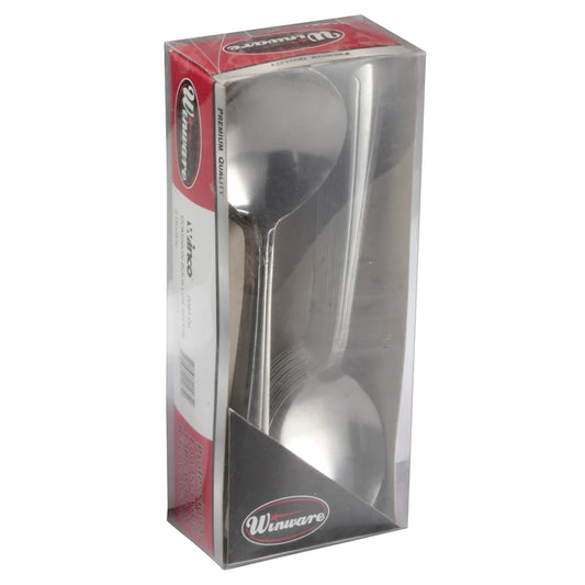 Winco 0081-04, 2doz/pk, 18/0 Medium Weight Dominion Bouillon Spoon