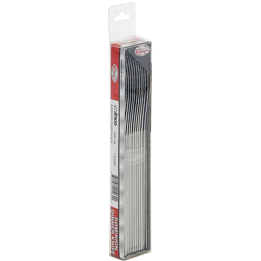Winco 0081-08, 1doz/pk, 18/0 Medium Weight Dominion Dinner Knife