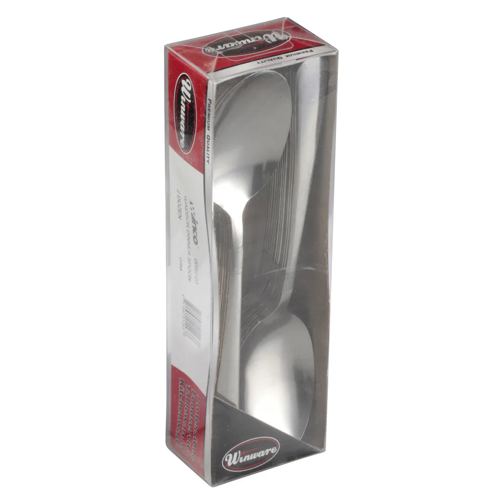 Winco 0082-03, 2doz/pk, 18/0 Medium Weight Windsor Dinner Spoon